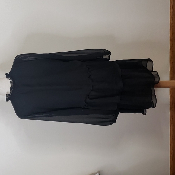 Friends Like These Chiffon Tiered Smock Mini Dress - Picture 2 of 4